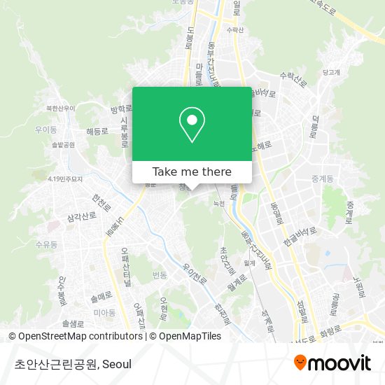 초안산근린공원 map