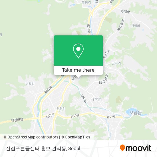 진접푸른물센터 홍보.관리동 map