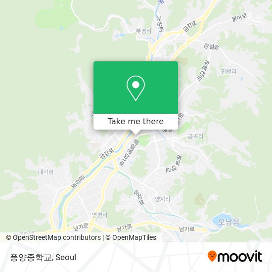 풍양중학교 map