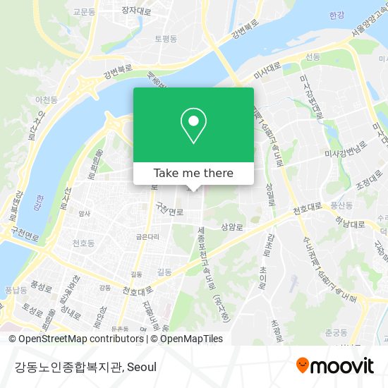 강동노인종합복지관 map