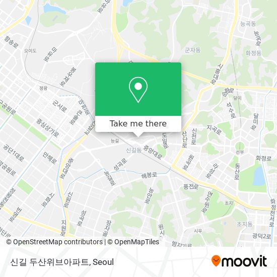 신길 두산위브아파트 map