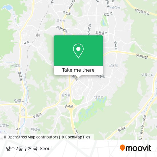 양주2동우체국 map