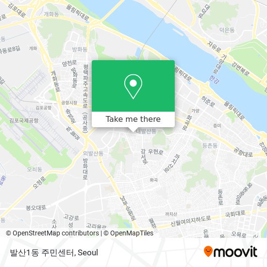 발산1동 주민센터 map