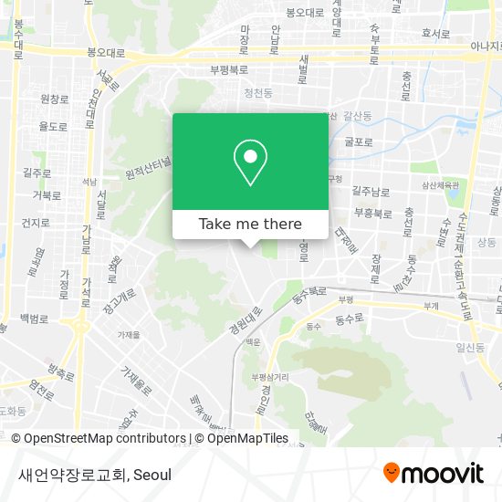 새언약장로교회 map