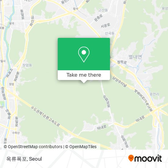 옥류폭포 map