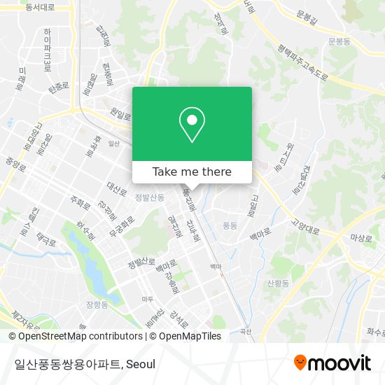 일산풍동쌍용아파트 map