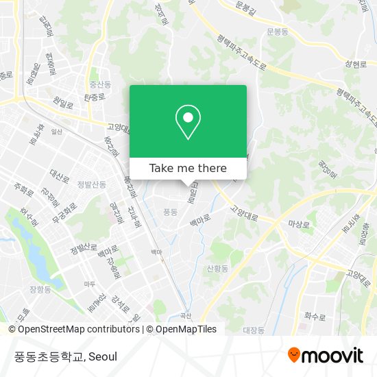 풍동초등학교 map