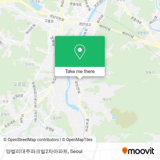 양벌리대주파크빌2차아파트 map