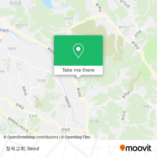 청옥교회 map