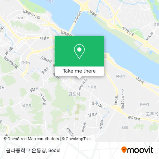 금파중학교 운동장 map