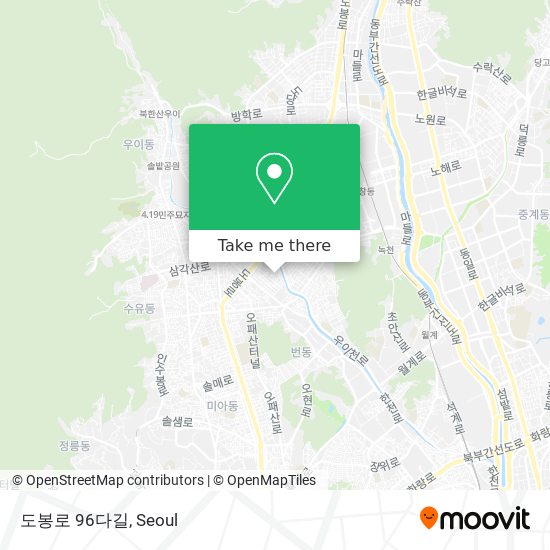 도봉로 96다길 map