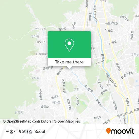 도봉로 96다길 map