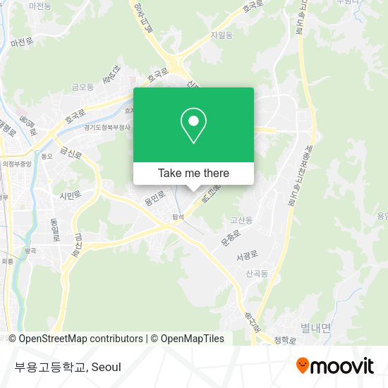 부용고등학교 map