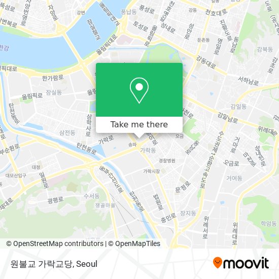원불교 가락교당 map