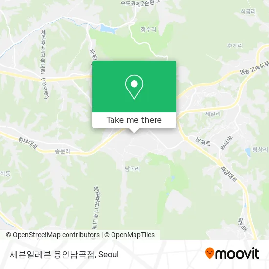 세븐일레븐 용인남곡점 map