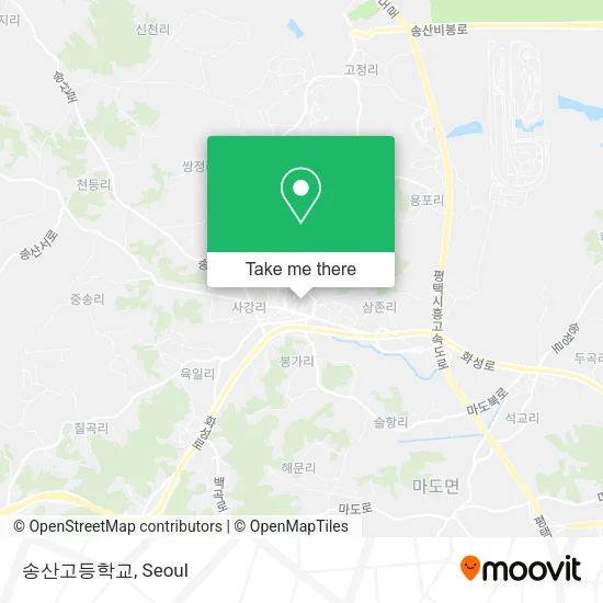 송산고등학교 map