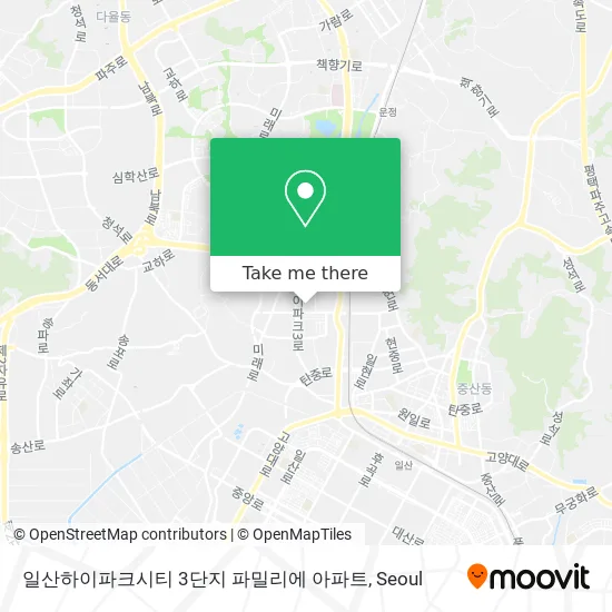 일산하이파크시티 3단지 파밀리에 아파트 map
