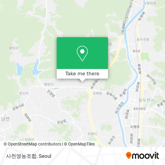 사천영농조합 map