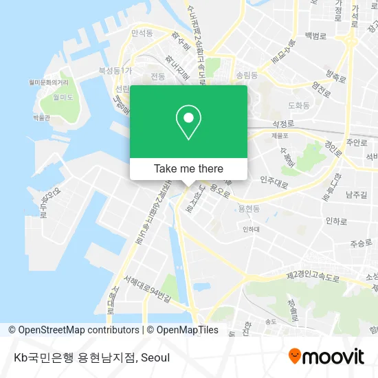 Kb국민은행 용현남지점 map