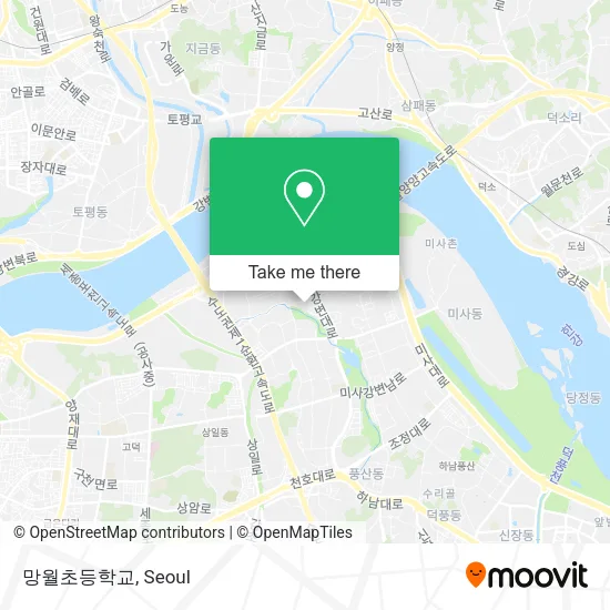 망월초등학교 map