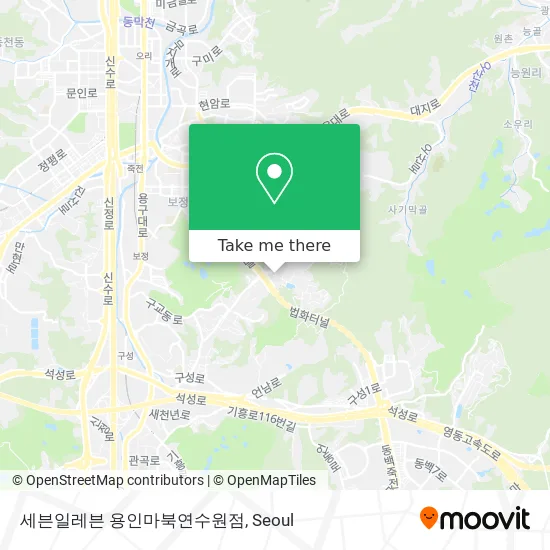 세븐일레븐 용인마북연수원점 map