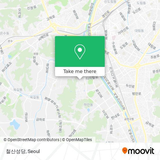 철산성당 map