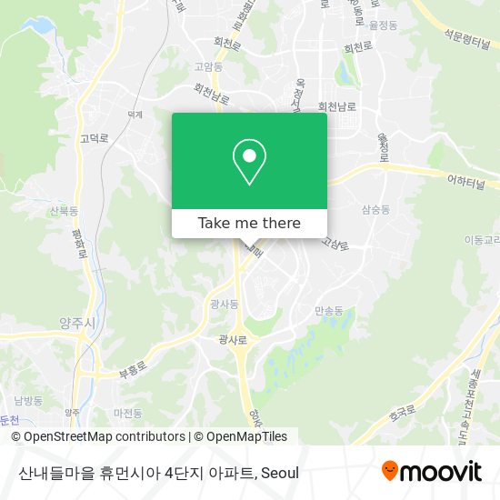 산내들마을 휴먼시아 4단지 아파트 map