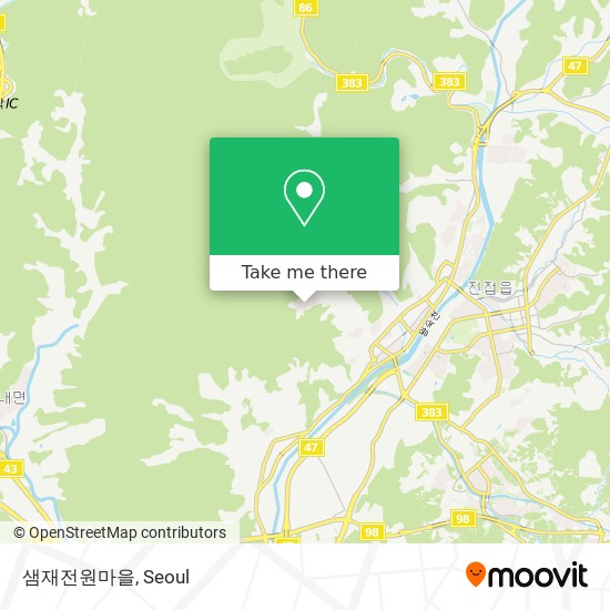 샘재전원마을 map