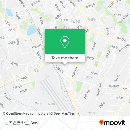신곡초등학교 map