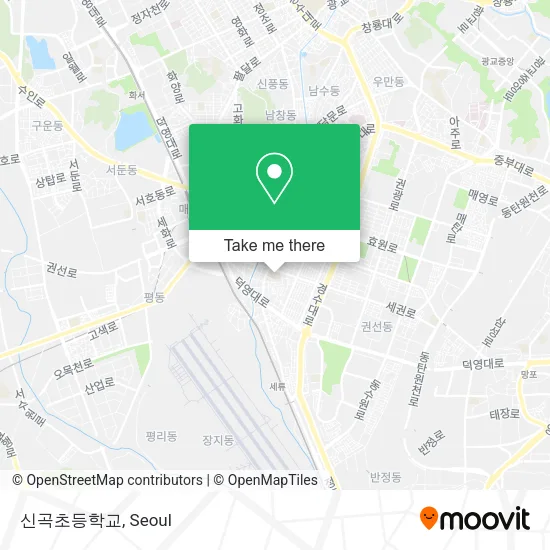 신곡초등학교 map