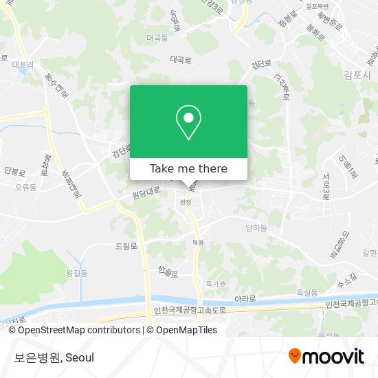 보은병원 map