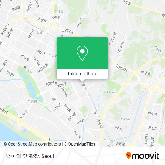 백마역 앞 광장 map