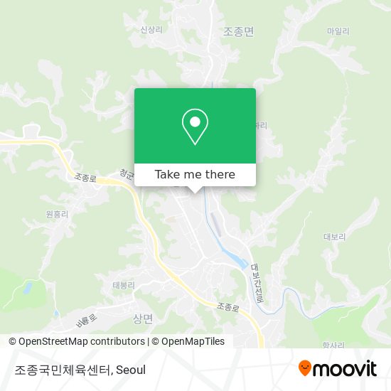 조종국민체육센터 map