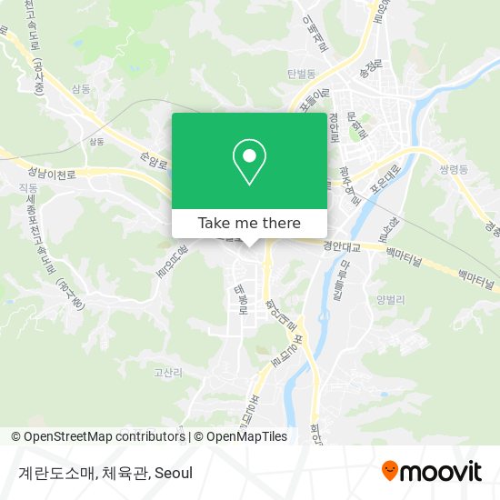 계란도소매, 체육관 map