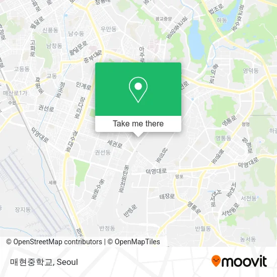 매현중학교 map