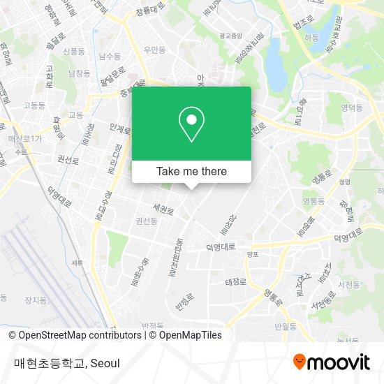 매현초등학교 map
