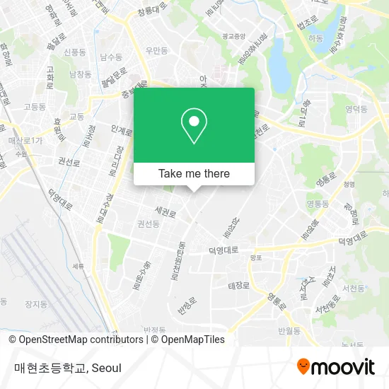 매현초등학교 map