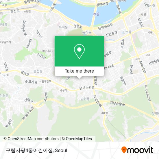 구립사당4동어린이집 map