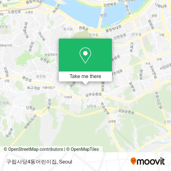 구립사당4동어린이집 map