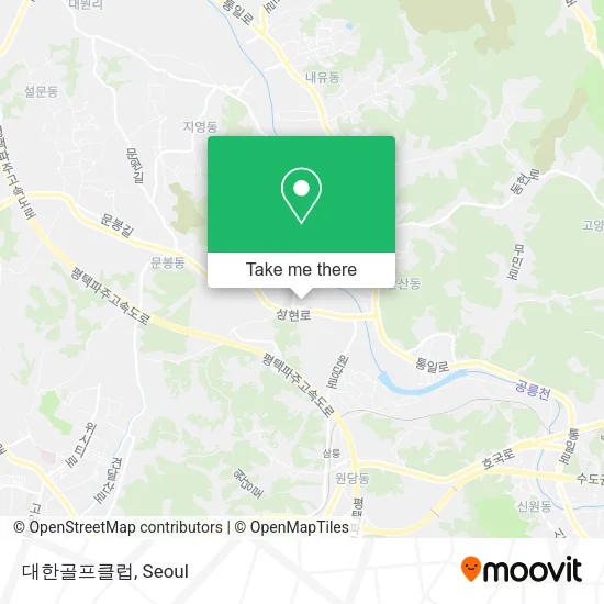 대한골프클럽 map