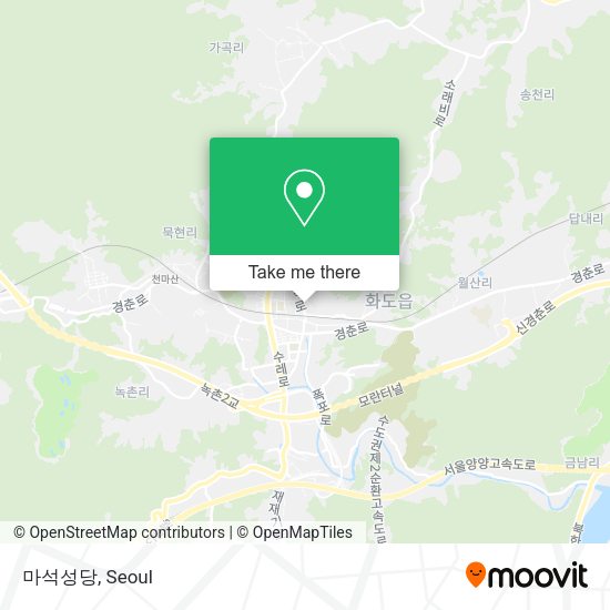 마석성당 map
