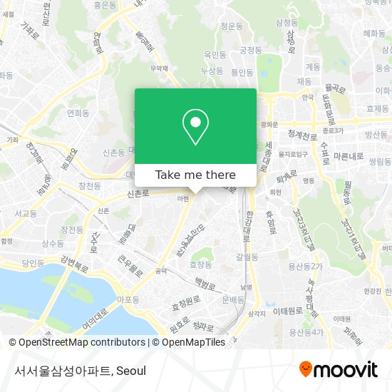 서서울삼성아파트 map