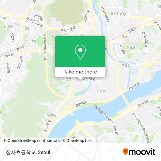 장자초등학교 map