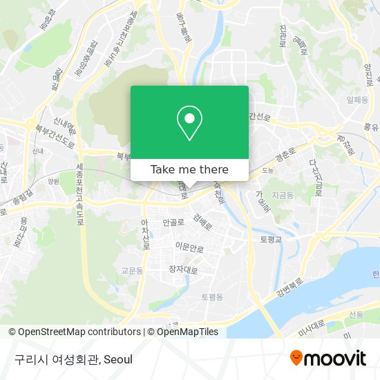 구리시 여성회관 map