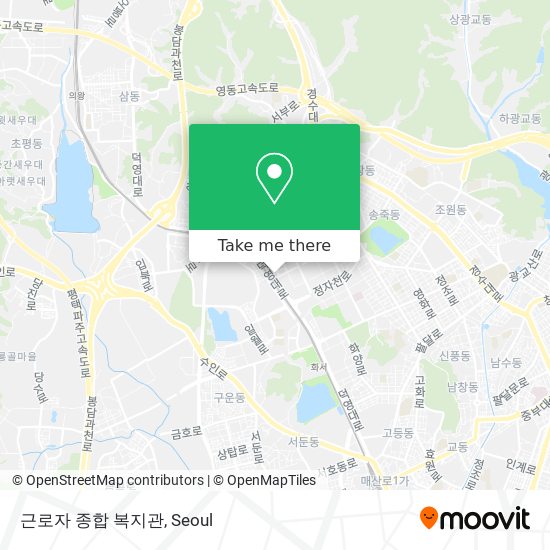 근로자 종합 복지관 map