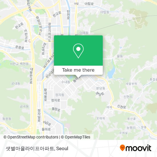 샛별마을라이프아파트 map