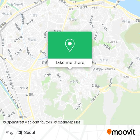 초장교회 map