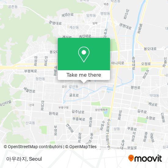 아우라지 map