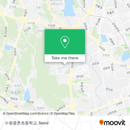 수원중촌초증학교 map