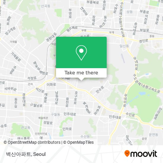 벽산아파트 map